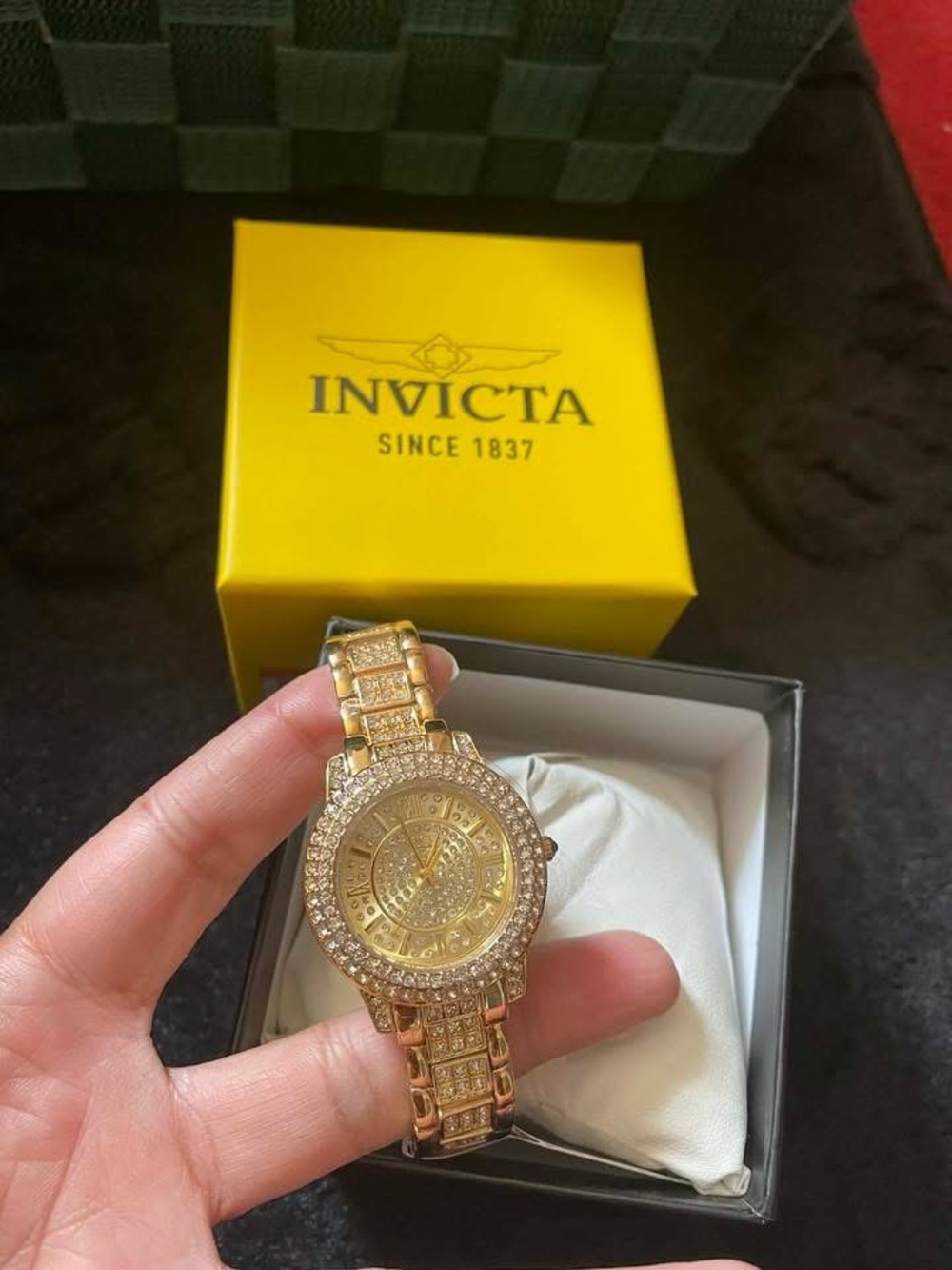 Invicta Women's Gold Crystal Bracelet Watch